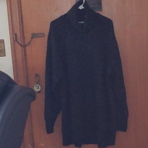 Old Navy Shaker Stitch Turtleneck Sweater - Black w White Flecks, XXL Tall
